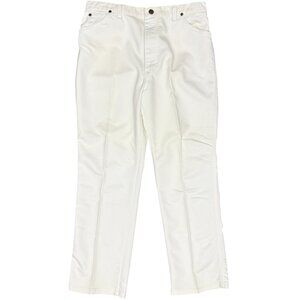 VINTAGE Women's SHEPLERS High‎ Rise Straight Leg Jeans White | Size 18